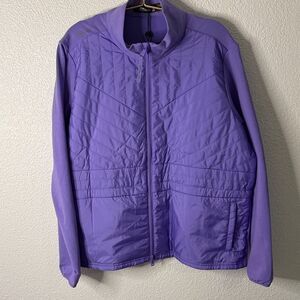 NWT- RLX- Ralph Lauren Women's Quilted lilac Purple Golf concept Jacket- Size XL